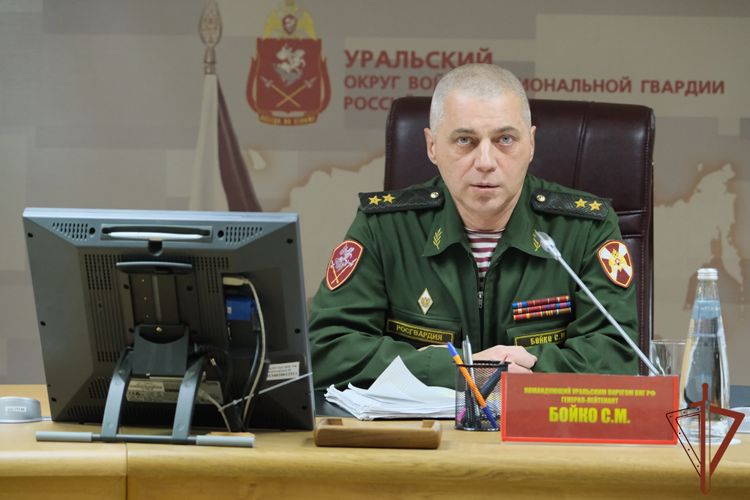 В Уральском округе Росгвардии проходит оперативный сбор руководящего состава