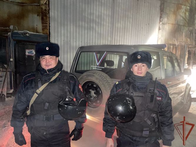 Наряд Росгвардии предотвратил пожар в Олёкминске