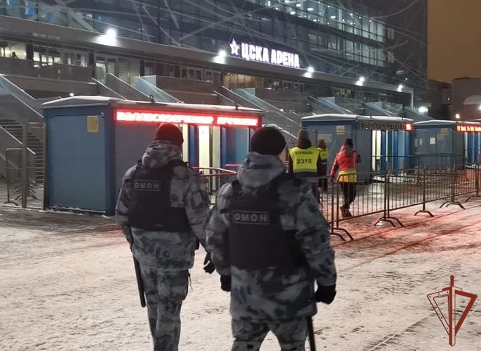 Росгвардия обеспечила безопасность проведения Кубка Первого канала по хоккею