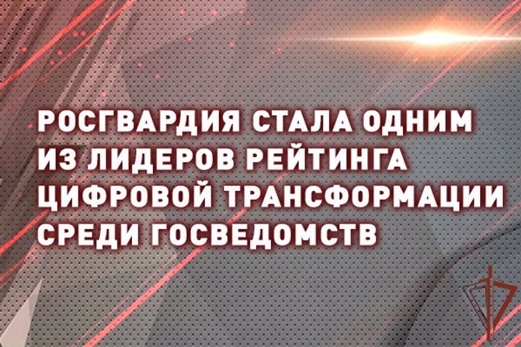 Росгвардия – лидер рейтинга цифровой трансформации федеральных органов исполнительной власти