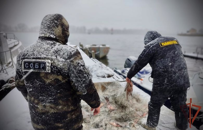 При участии Росгвардии в Калининградской области проведено около 500 рейдов по пресечению незаконной добычи водных биоресурсов