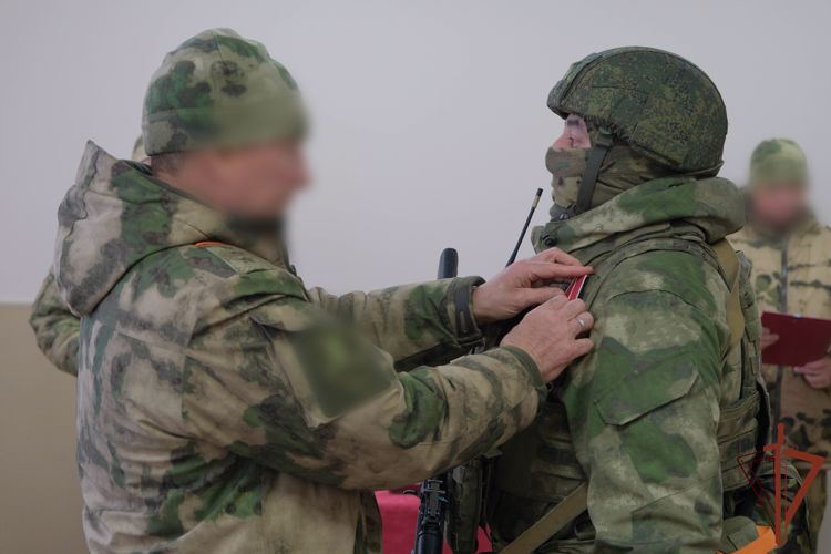 Военнослужащим, отличившимся при выполнении боевых задач в ходе спецоперации, вручили госнаграды