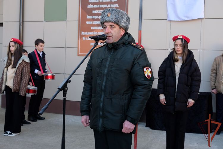  Именем погибшего росгвардейца названа школа в Дагестане