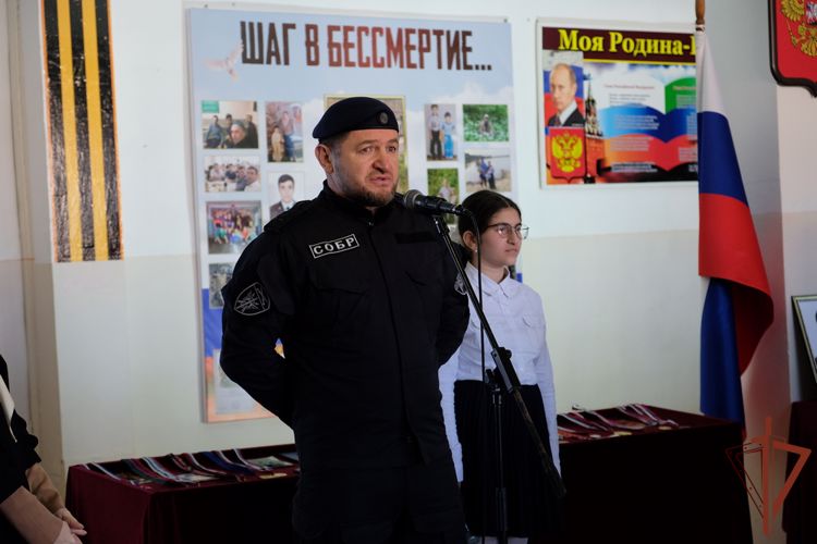  Именем погибшего росгвардейца названа школа в Дагестане