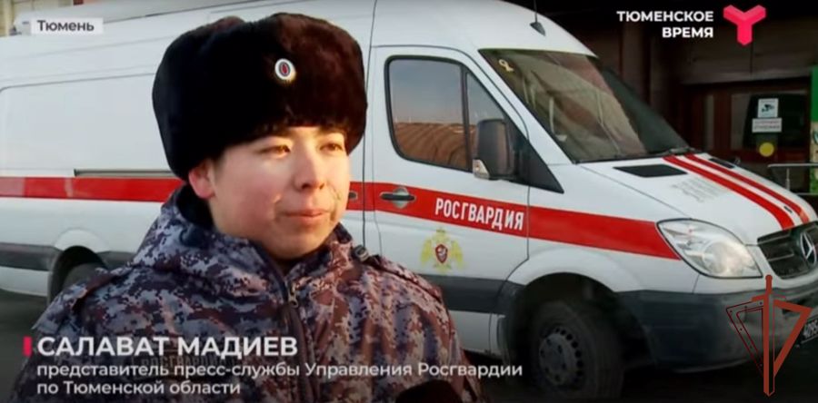 Кинологи Росгвардии рассказали тюменским тележурналистам о  взаимодействии с коллегами из полиции (видео)