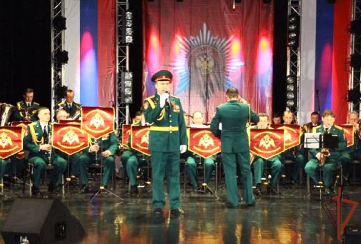 Военные музыканты Росгвардии из Краснодара выступили на патриотическом мероприятии в Усть-Лабинске