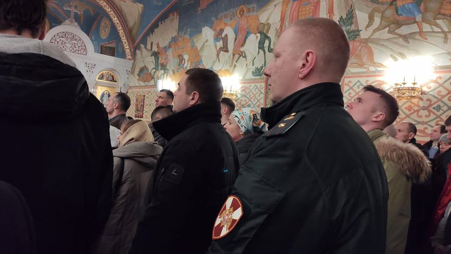 В главном храме Росгвардии прошло Рождественское богослужение