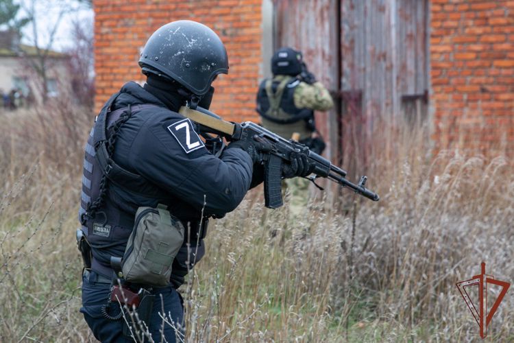 Росгвардейцы обнаружили в Запорожской области тайник со взрывоопасными предметами (видео)