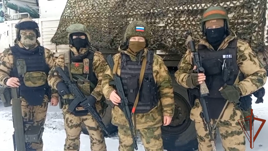 Росгвардейцы — участники спецоперации записали видеообращение в ответ на письма юных тамбовчан