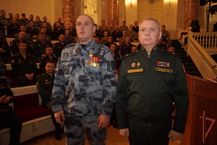 В Санкт-Петербурге вручены награды росгвардейцам, отличившимся в ходе специальной военной операции