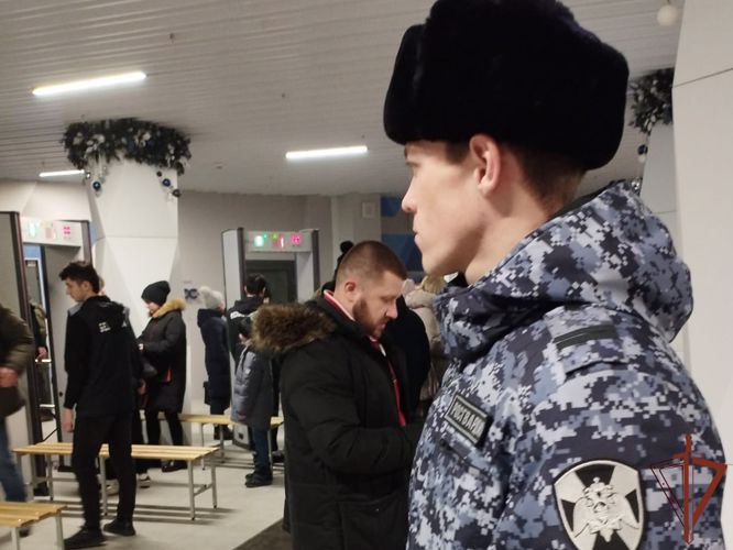 Росгвардейцы обеспечили безопасность матча Суперлиги по волейболу в Кузбассе