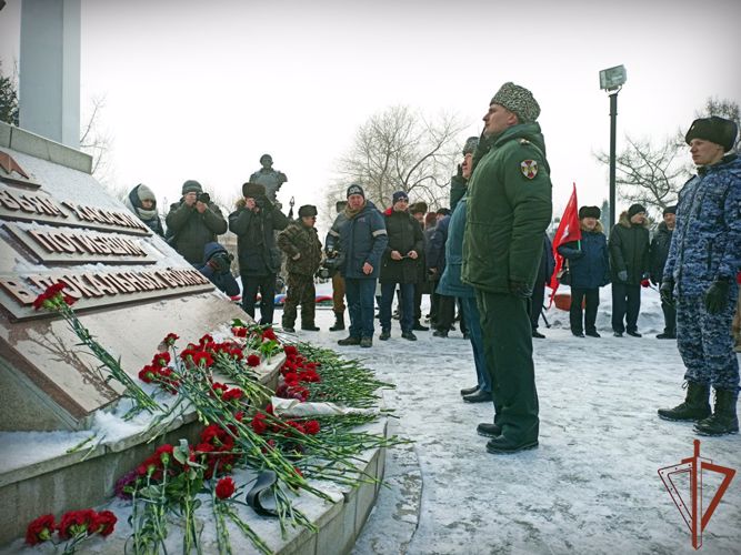 Память воинов-интернационалистов почтили военнослужащие и сотрудники Сибирского округа Росгвардии