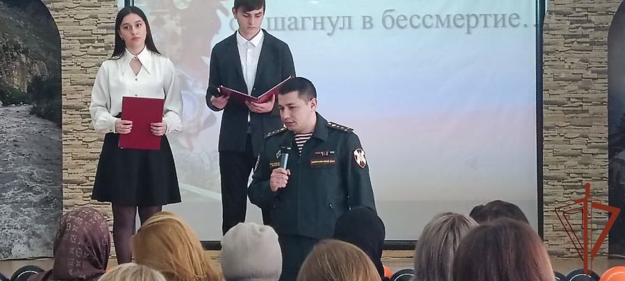 Память военнослужащего Росгвардии рядового Марата Молчанова почтили в Дагестане