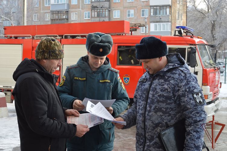 На объектах Росгвардии прошли пожарно-тактические учения в Алтайском крае