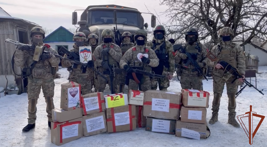 Росгвардейцы - участники специальной военной операции поблагодарили тульских школьников за поддержку