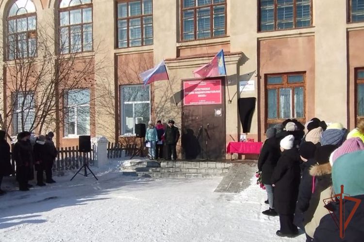 В Алтайском крае открыли мемориальную доску в память о военнослужащем Росгвардии