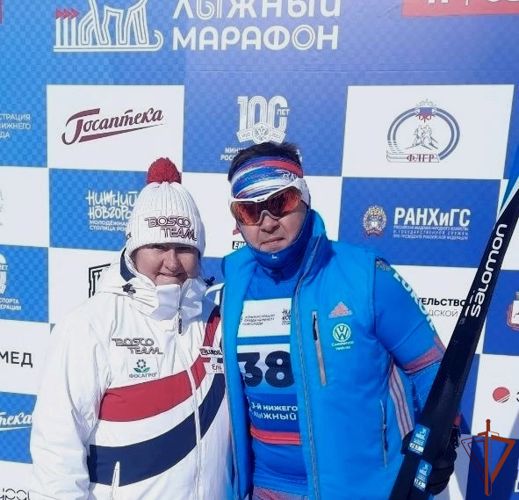 Офицер Росгвардии стал участником всероссийского лыжного марафона в Нижнем Новгороде