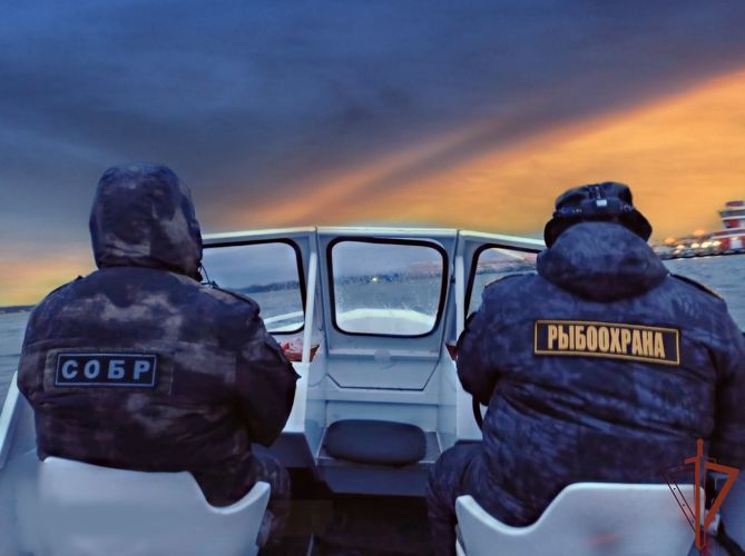При содействии калининградского СОБР Росгвардии пресечена незаконная добыча водных биоресурсов