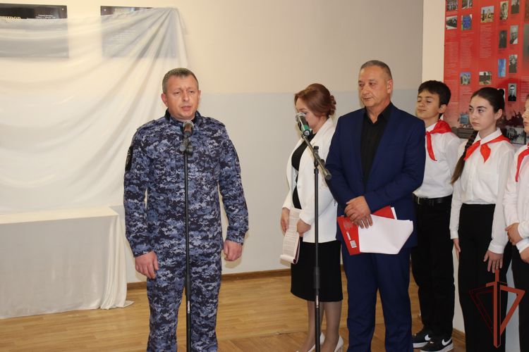 Память офицера Росгвардии увековечена в Кабардино-Балкарии