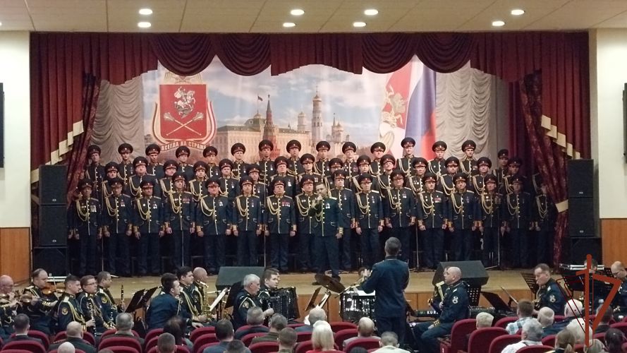 Академический ансамбль Росгвардии выступил на мероприятии в честь 105-летия полка Центрального округа Росгвардии