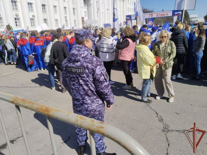 Ульяновские росгвардейцы обеспечили правопорядок во время областной легкоатлетической эстафеты