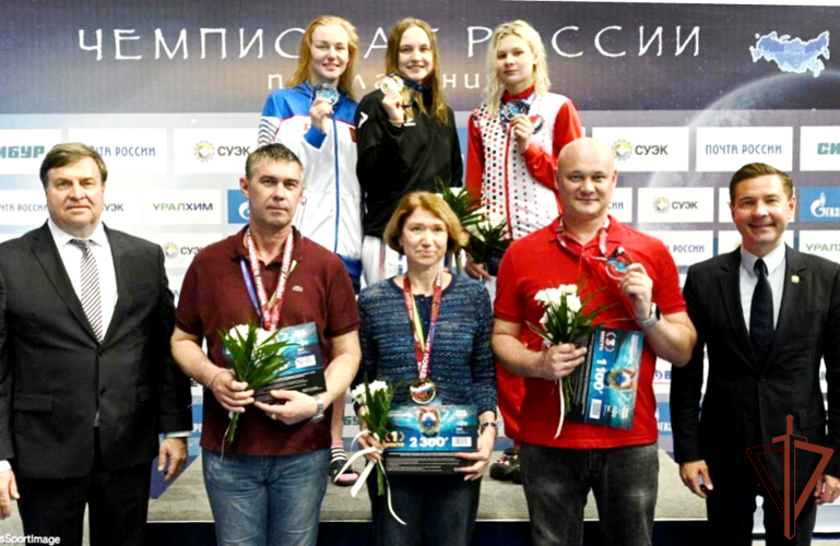 Военнослужащая Росгвардии победила на чемпионате России по плаванию