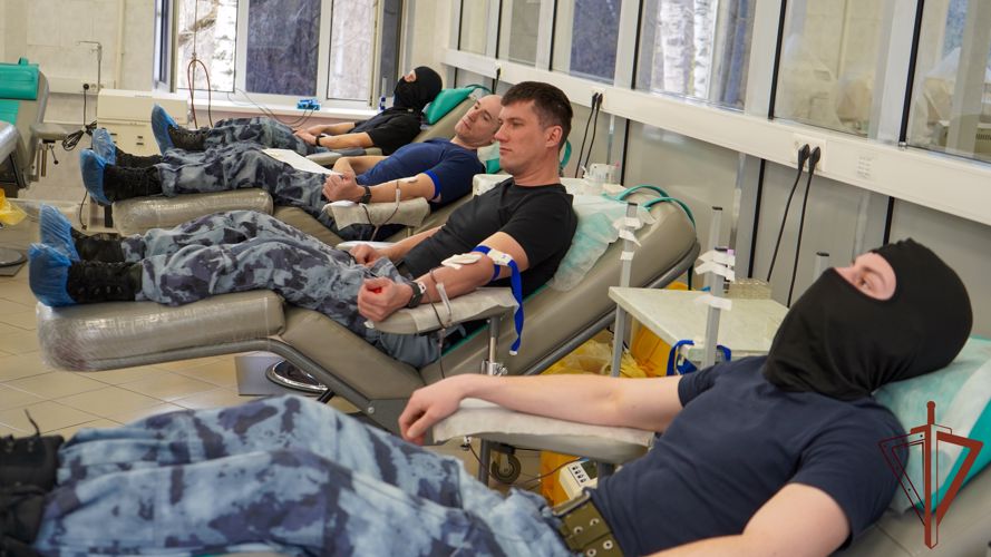 В донорской акции «От сердца к сердцу» приняли участие росгвардейцы из Подмосковья