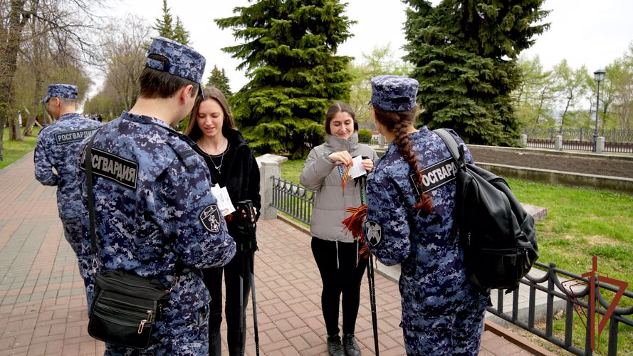 В Приволжском округе Росгвардии стартовала акция «Георгиевская ленточка»