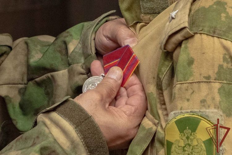 Росгвардейцам вручили награды в зоне проведения специальной военной операции 
