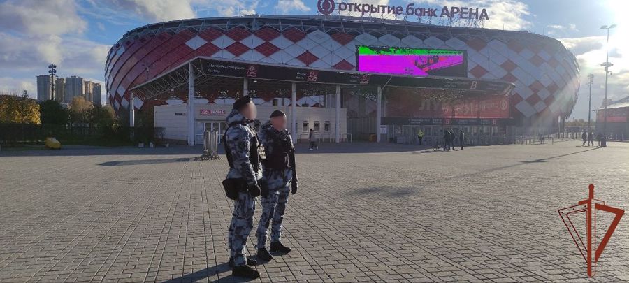 Росгвардия приняла участие в обеспечении правопорядка на футбольном матче в Москве