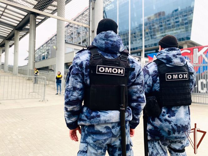 Правопорядок на футбольных матчах 22-го тура РПЛ в Москве обеспечили сотрудники Росгвардии 
