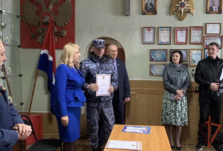 В Ивановке сотрудникам вневедомственной охраны Росгвардии вручили благодарственные письма