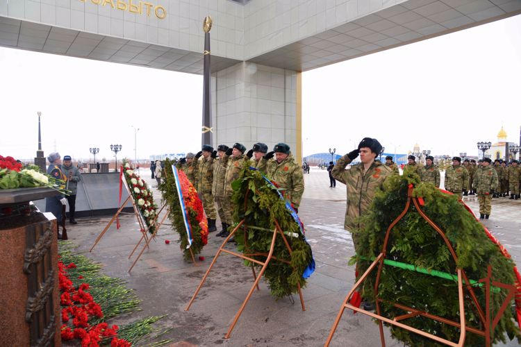 На Урале росгвардейцы приняли участие в памятных мероприятиях, посвященных 78-й годовщине Победы 