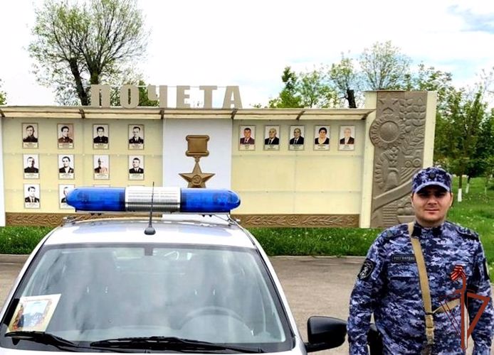 Росгвардейцы из Адыгеи присоединились к акции «Бессмертный автополк» (видео)