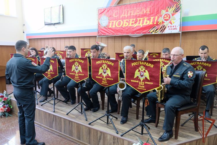 В Дагестанском государственном техническом университете прошел концерт военного оркестра Росгвардии