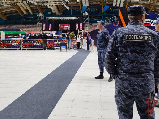 Росгвардейцы обеспечили безопасность участников на закрытии Первенства России по кикбоксингу