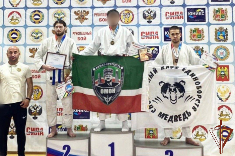 Сотрудник Росгвардии из Чеченской Республики стал победителем чемпионата СКФО по рукопашному бою