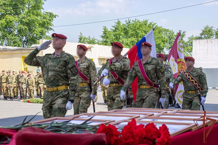 В отряде спецназа «Оберег» Росгвардии почтили память погибших военнослужащих