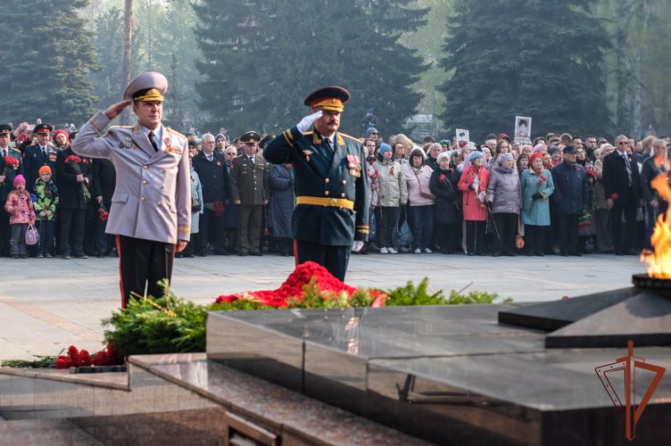 Врио командующего Уральским округом Росгвардии принял участие в памятном мероприятии в честь павших в годы ВОВ