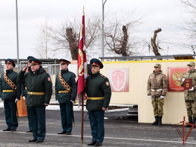 В день 70-летия воинской части северского соединения Росгвардии вручено Боевое знамя