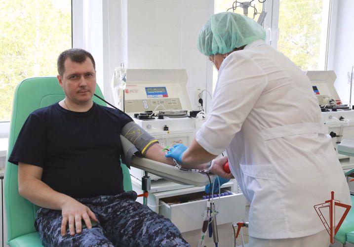  Банк крови медучреждений Мордовии пополнили сотрудники Росгвардии