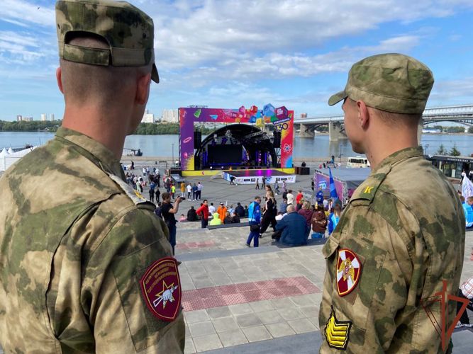 Росгвардия обеспечила правопорядок во время празднования Дня города Новосибирска