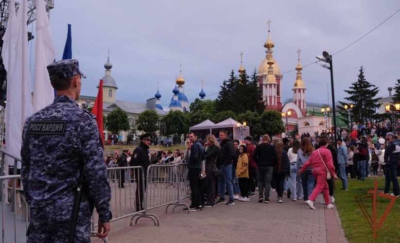  На XI Международном фестивале духовых оркестров в Тамбове правопорядок обеспечили сотрудники Росгвардии