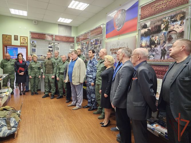 В петербургском СОБР «Гранит» состоялась церемония открытия бюста Героя России Владимира Усачёва (видео)
