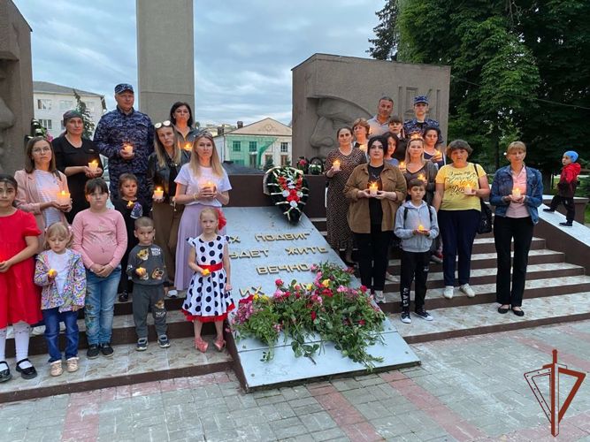 Мероприятия по случаю Дня памяти и скорби прошли в Северо-Кавказском округе Росгвардии