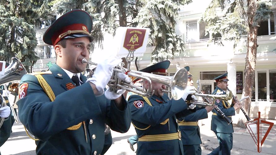 Фестиваль военных оркестров Росгвардии проходит в городах Кавказских Минеральных Вод 