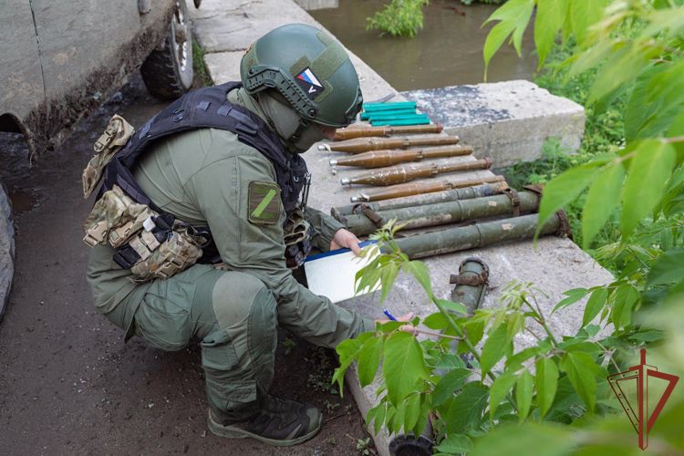 Схрон боеприпасов обнаружили росгвардейцы под мостом в ЛНР (видео)