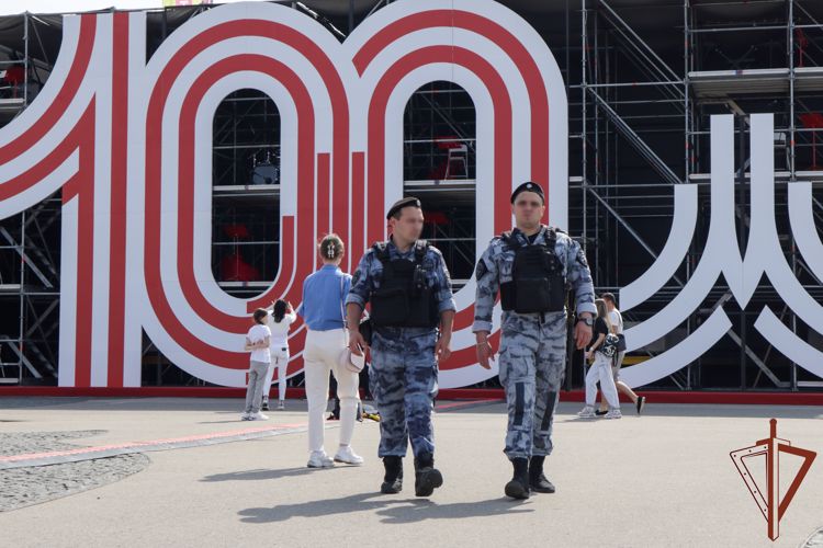 Безопасность празднования 100-летия Московского спорта обеспечила Росгвардия