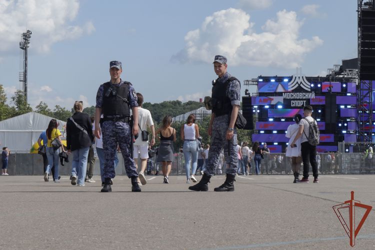 Безопасность празднования 100-летия Московского спорта обеспечила Росгвардия