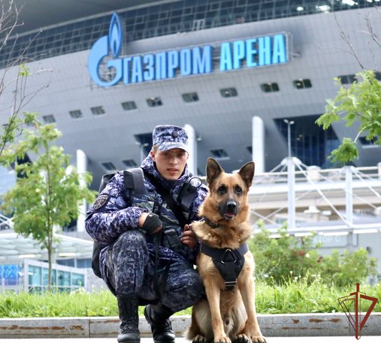 Росгвардия обеспечила безопасность международного футбольного матча в Санкт-Петербурге